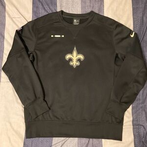 Nike On Field DriFit New Orleans Saints Mens Crewneck Sweatshirt Sz L Performanc